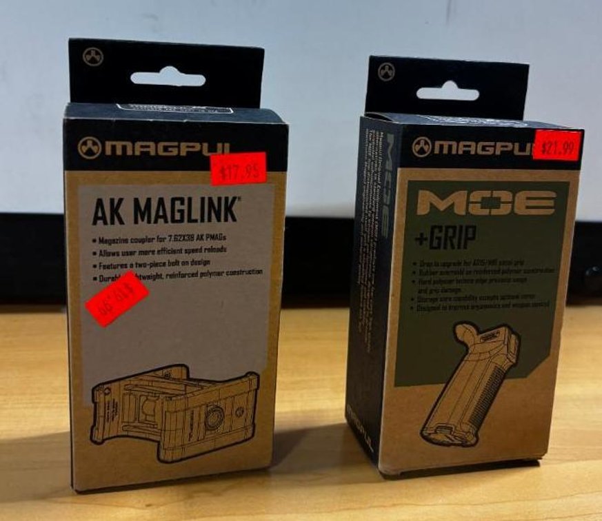 New Magpul Tactical Gear, Magpul AK Maglink and MOE +Grip
