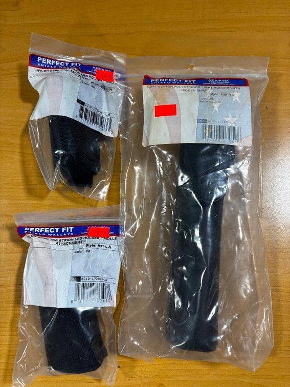 Lot of 3, Perfect Fit, Law Enforcement Duty Gear Holders, See Images for Details, Molles, Pouches and More