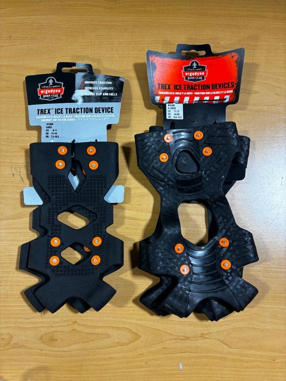 Lot of 2, New, Ergodyne Trex Ice Traction Devices, Ice Cleats