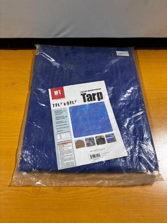 New, HFT Light Duty Weather Resistant Tarp, 7ft-4in x 9ft-6in