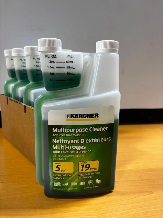Lot of 4, New, Sealed, Karcher Multipurpose Cleaner for Pressure Washers, Each Jug Mixes 5 Gallons