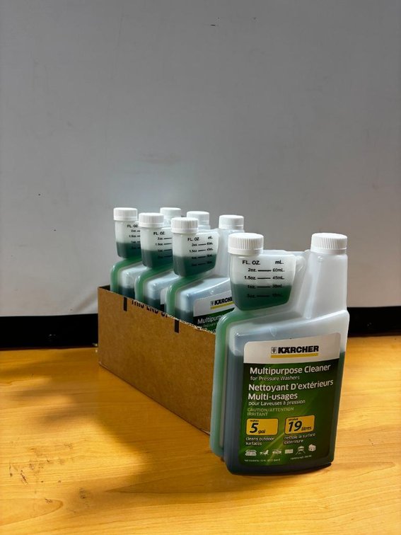 Lot of 4, New, Sealed, Karcher Multipurpose Cleaner for Pressure Washers, Each Jug Mixes 5 Gallons