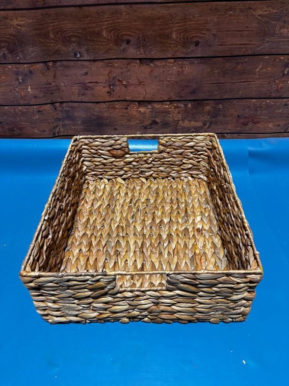 Heavy-Duty Wicker Tote, 17in x 14in