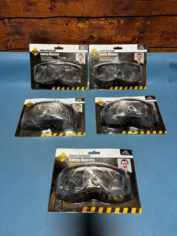 Lot of 5, New, Western Safety Impact Resistant Safety Glasses