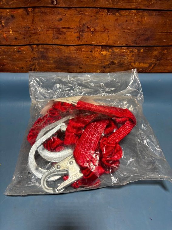 New, 3M, Fall Protection Shock Absorbing Lanyard, 6ft, Dual-Leg