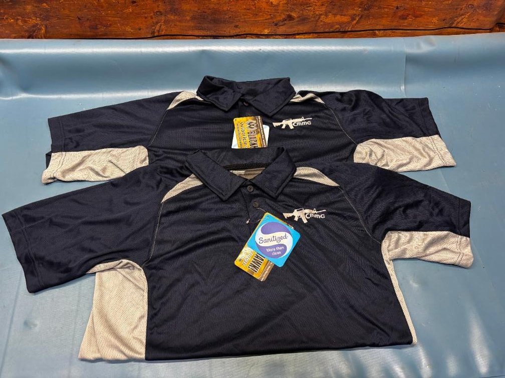 Lot of 2, New, CMMG Size Medium Performance Polos by BlackHawk Warrier Wear