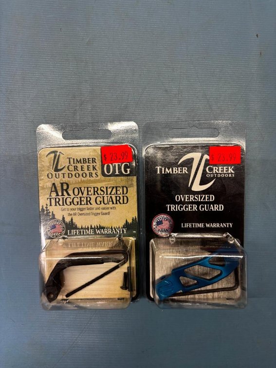 Lot of 2, New, OTG & Timber Creek AR Oversized Trigger Guards