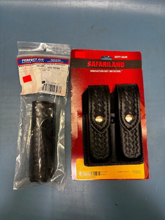 New Tactical Duty Gear Accessories, Safariland Mag Holders, Perfect Fit Baton/Flashlight Holder