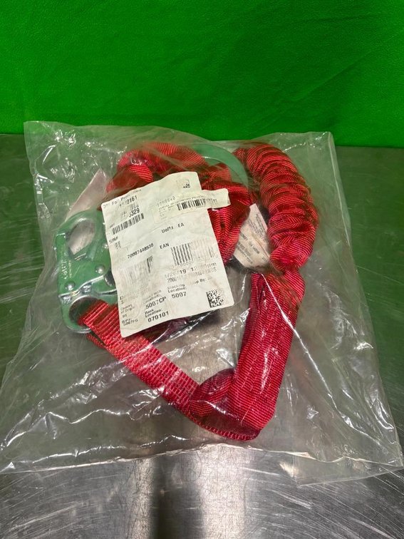 New, 3M, Fall Protection Shock Absorbing Lanyard, 6ft, Dual-Leg