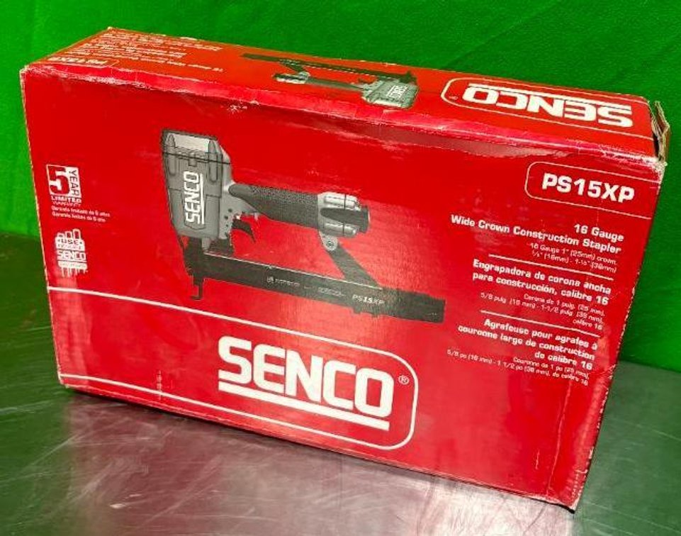 New, SENCO PS15XP, 16 Gauge Wide Crown Construction Stapler, Air Powered, New in Box