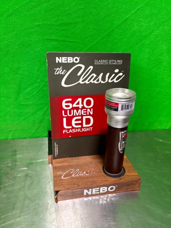 New, NEBO the Classic LED Flashlight, 640 Lumen w/ Store Display