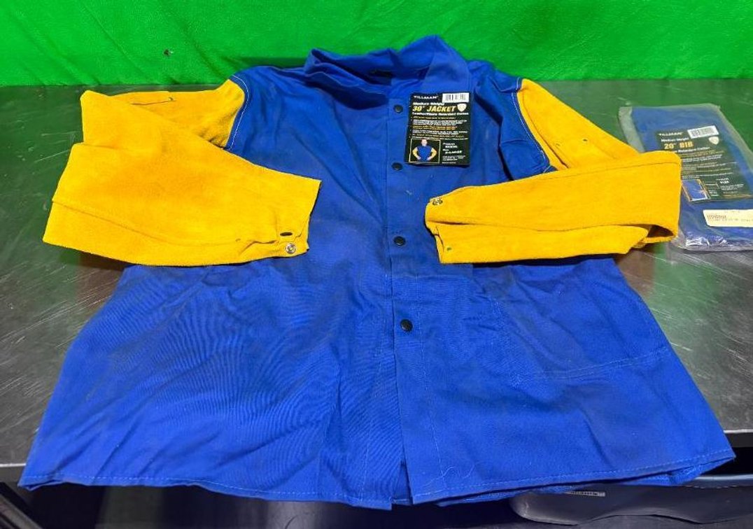 New, Tillman Medium Weight 30in Leather/Flame Retardant Cotton Jacket, Size XL, 9230XL