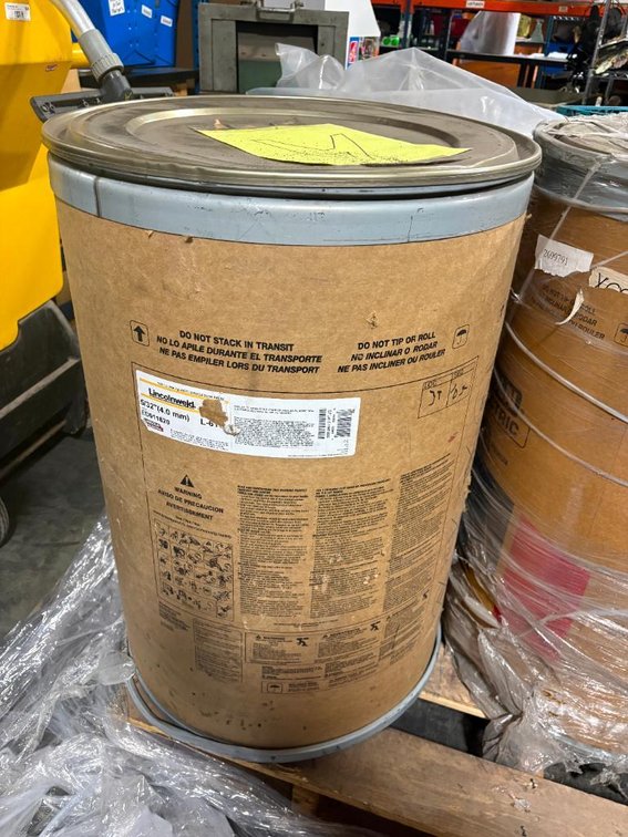 1,000lb Speed-Feed Drum, LincolnWeld 5/32in 4.0mm, ED011820, Lincoln Electric, Arc Welding Wire