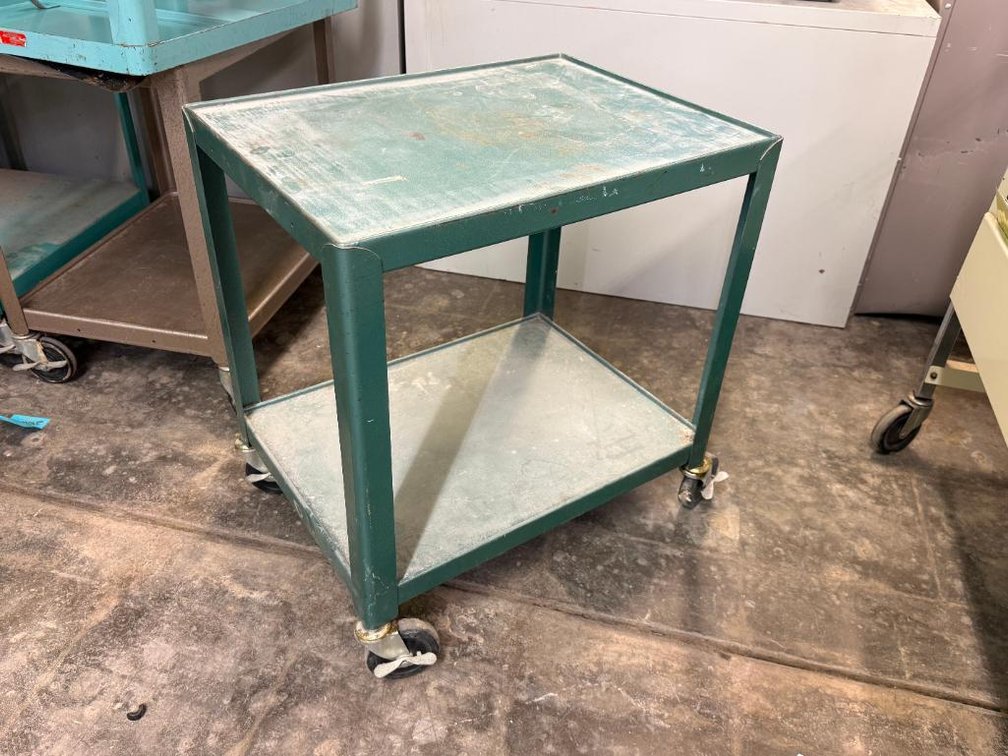 Metal Media Cart, 26in x 18in x 24in, First Appointment Gets First Choice