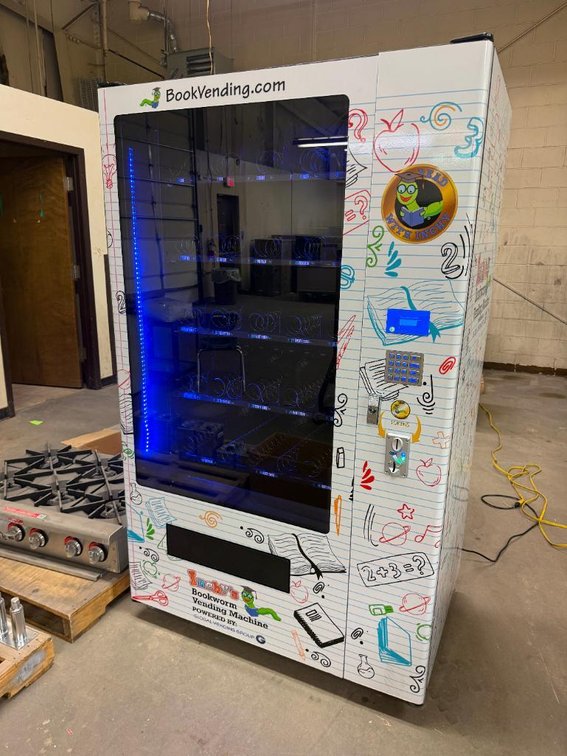 Bookworm Book/Library Vending Machine w/ Keys, Working Condition, Global Vending Group