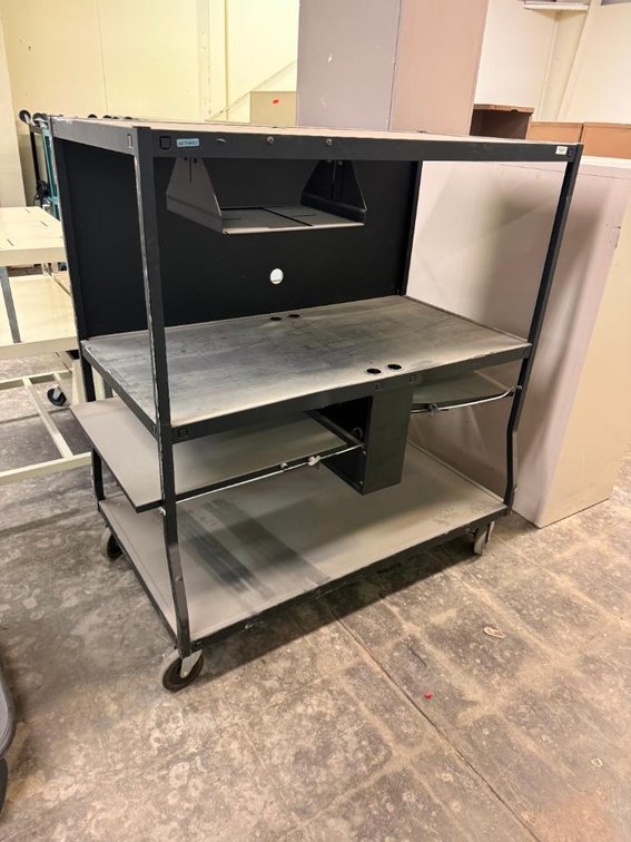 Large 3-Tier Media Cart