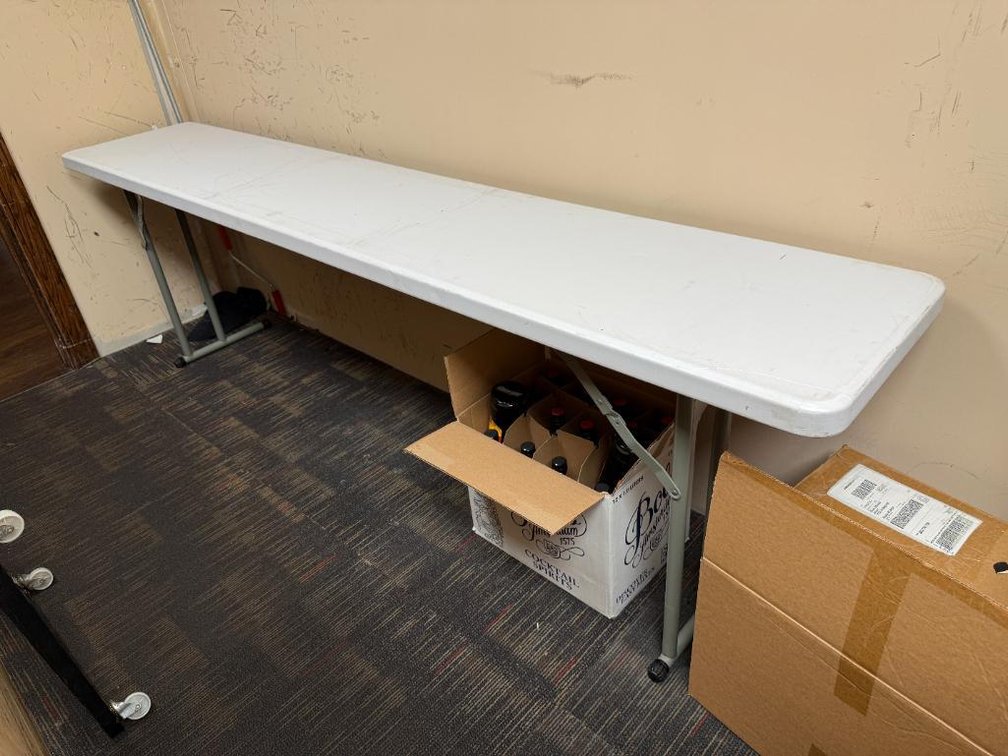 Lifetime 8ft x 18in Narrow Folding Table
