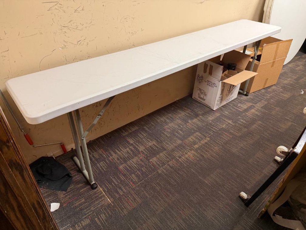 Lifetime 8ft x 18in Narrow Folding Table