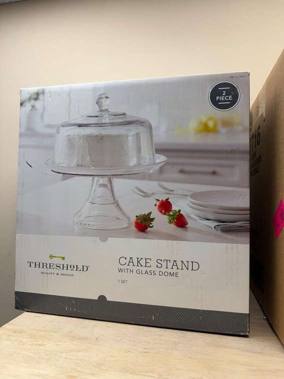 Threshold 2pc Cake Stand w/ Glass Dome
