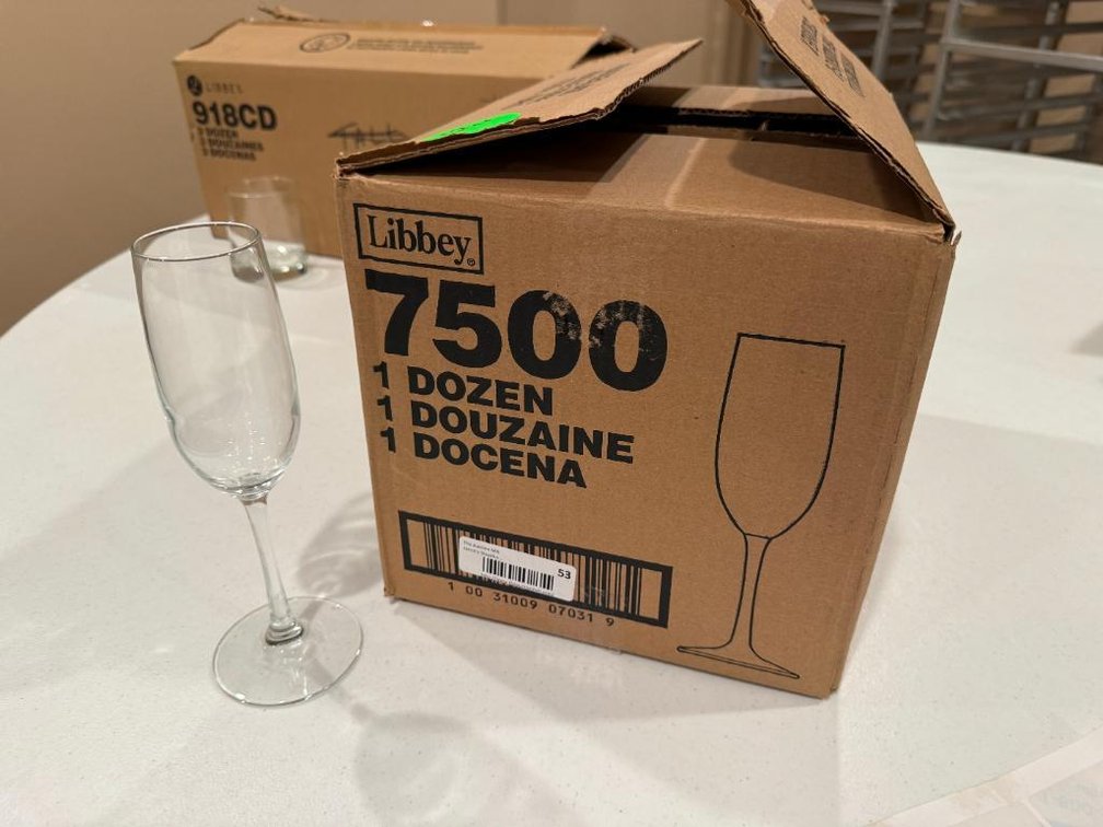 Case of 12, Libbey 7500 White Wine Glasses