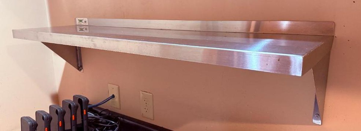 Regency NSF Stainless Steel 600WS1248 - 12in x 48in Wall-Mount Shelf