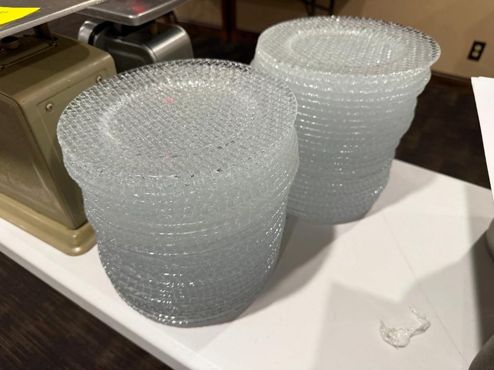 Glass Salad Plates, 50 Qty, 8-1/2in