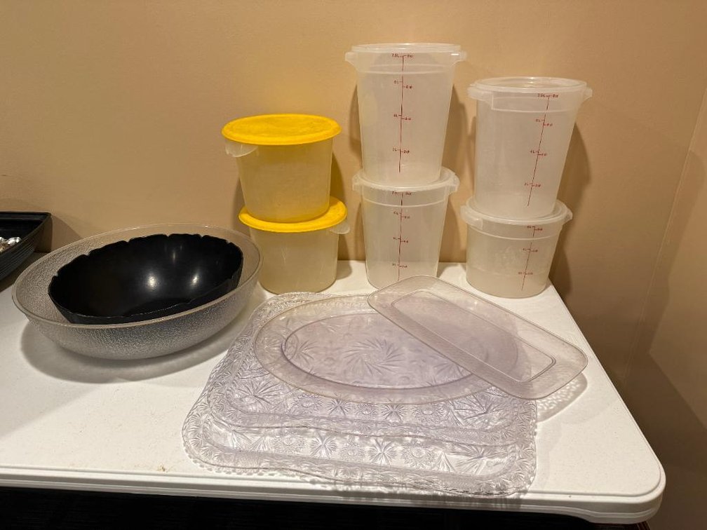 Group of Food Containers, Relish Trays