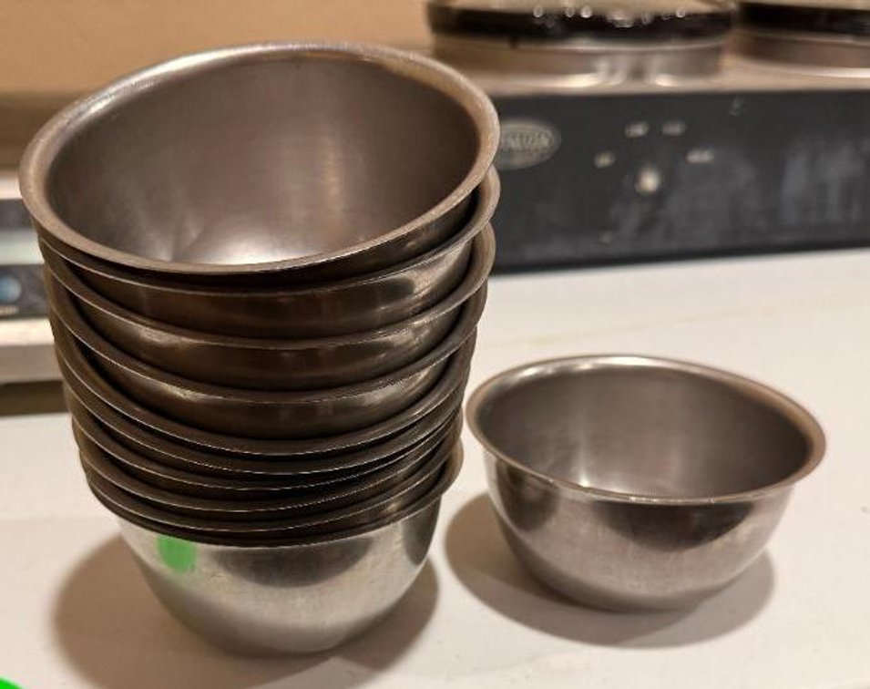 11 Qty Stainless Steel Mixing Bowls