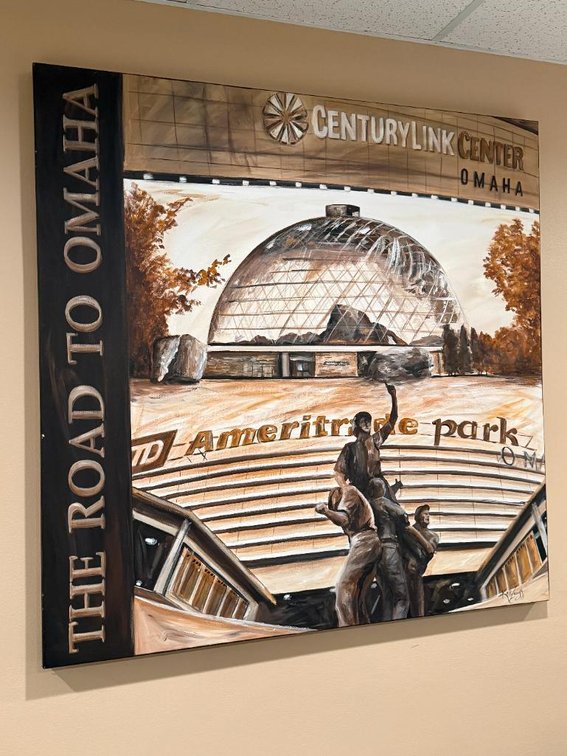 Kelli Zuugg Custom Mural Famous Omaha CWS Omaha Zoo - College World Series / Zoo Theme