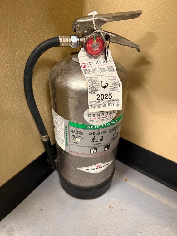 General Fire & Safety Commercial Kitchen Stainless Steel Fire Extinguisher