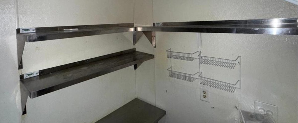 Lot of 3 Regency Stainless Steel Wall-Mount Shelves 48in x 12in