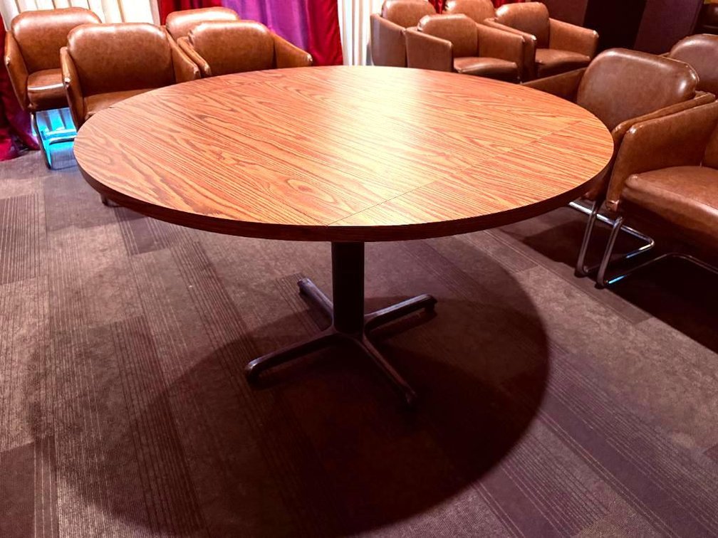 Laminate Top Restaurant Table w/ 4 Drop-Down Leaves, 36in x 36in Square