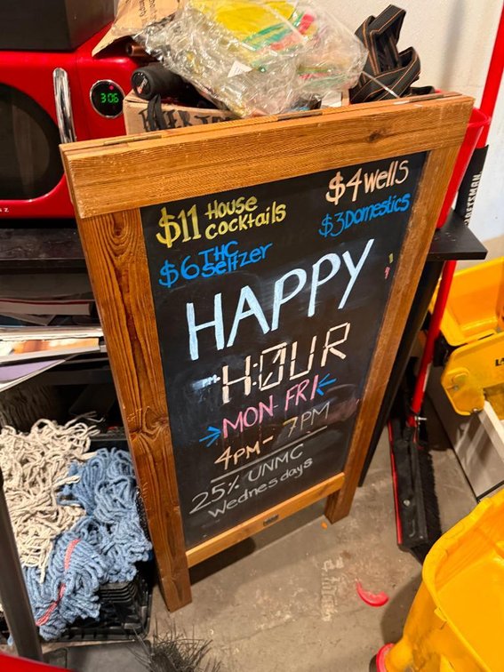 Wood-Framed Sidewalk Chalk-Board Menu Board, A-Frame Sandwich Board Style