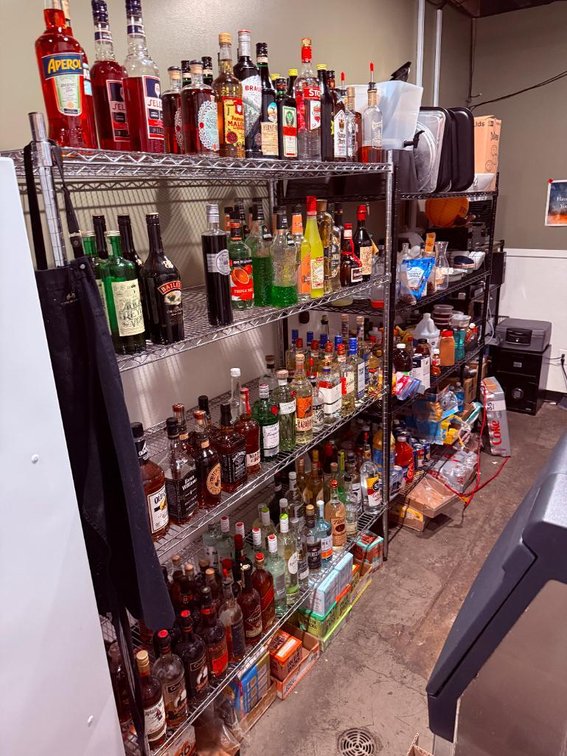 2-Units, Chrome Restaurant Shelving Units, 75in H x 60in x 24in