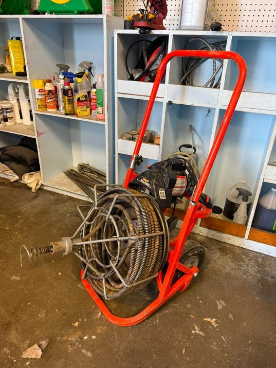 General Easy-Rooter Power Drain Cleaner, 100 ft Drain Snake