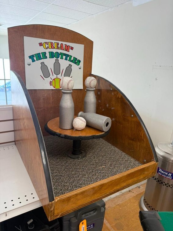 Carnival Baseball Milk Bottle Toss Game