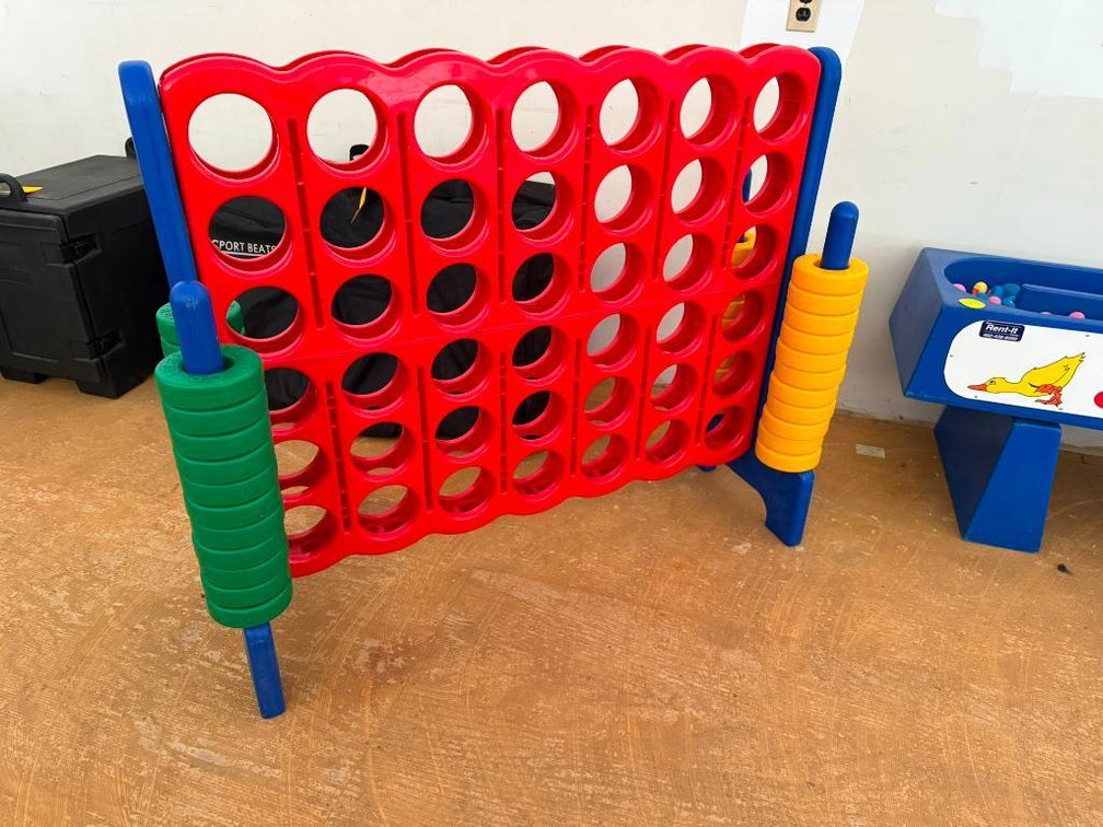 Costway Jumbo 4-to-Score 4-In-A-Row Giant Game Set (Giant Connect-4)