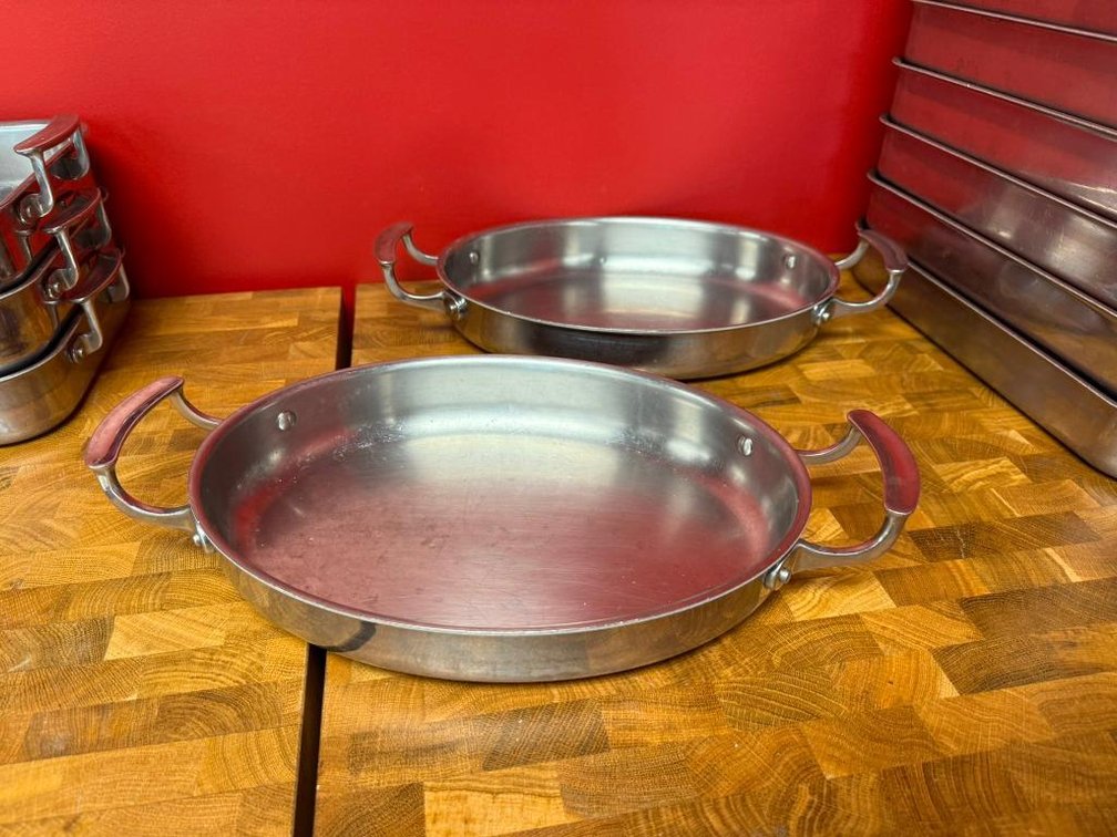 Lot of 2, Vollrath 49412 Miramar Display Cookware 2.6 Qt. Oval Au Gratin Dish