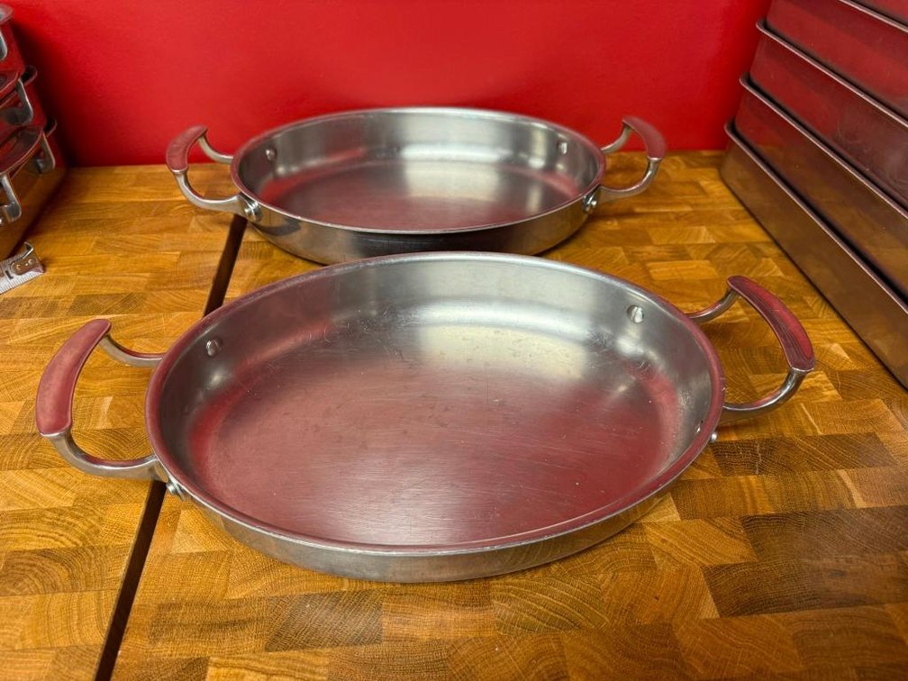 Lot of 2, Vollrath 49412 Miramar Display Cookware 2.6 Qt. Oval Au Gratin Dish