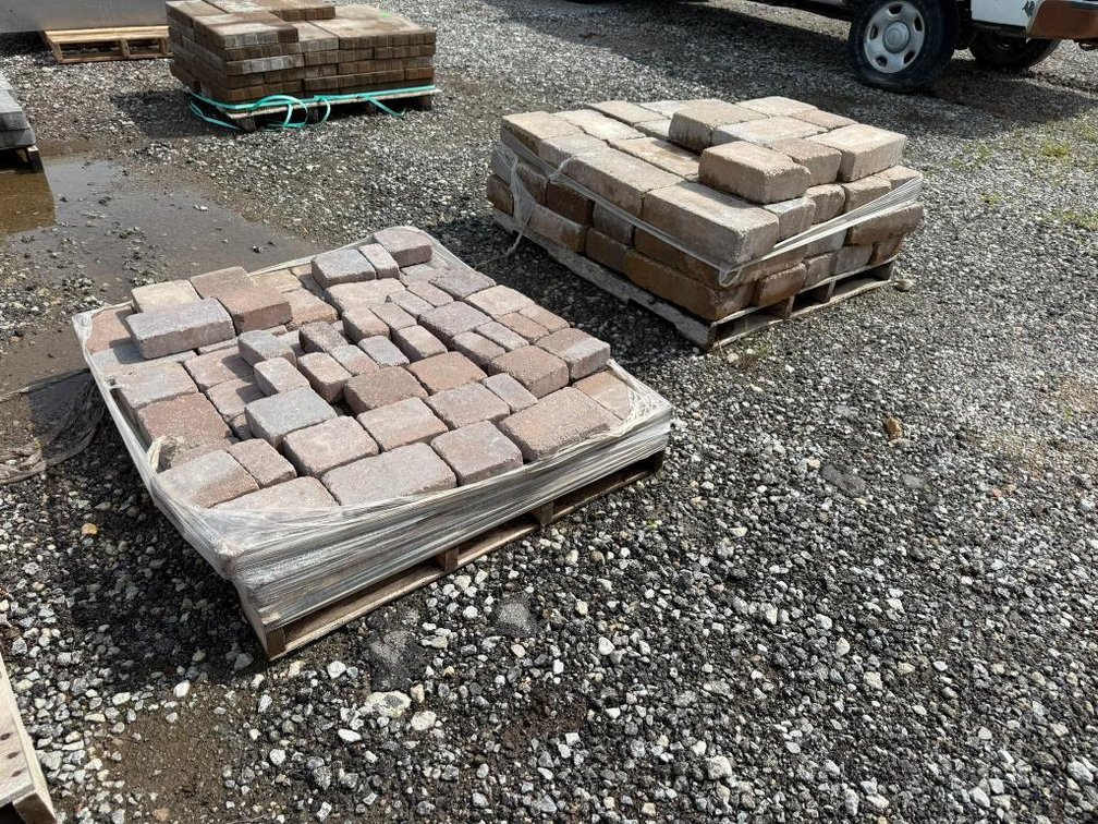 Two Pallets of Landscaping Pavers and Block