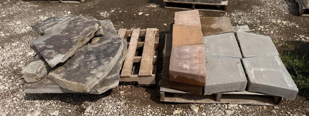 Two Pallets, Flagstone and Pavers