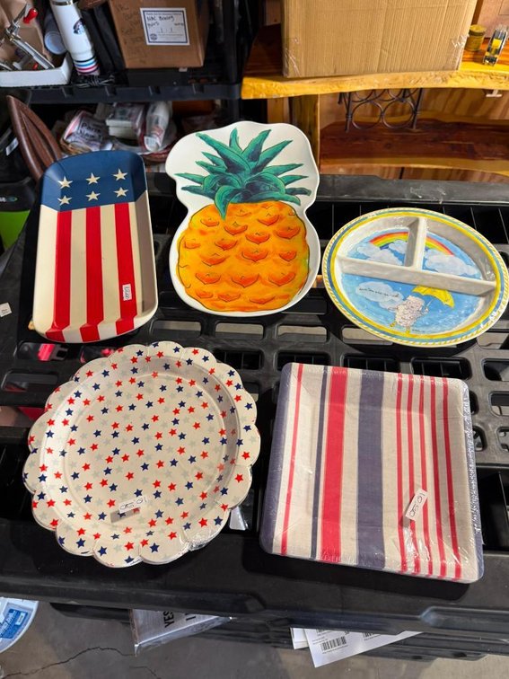 Holiday and Fun Acrylic and Paper Plates