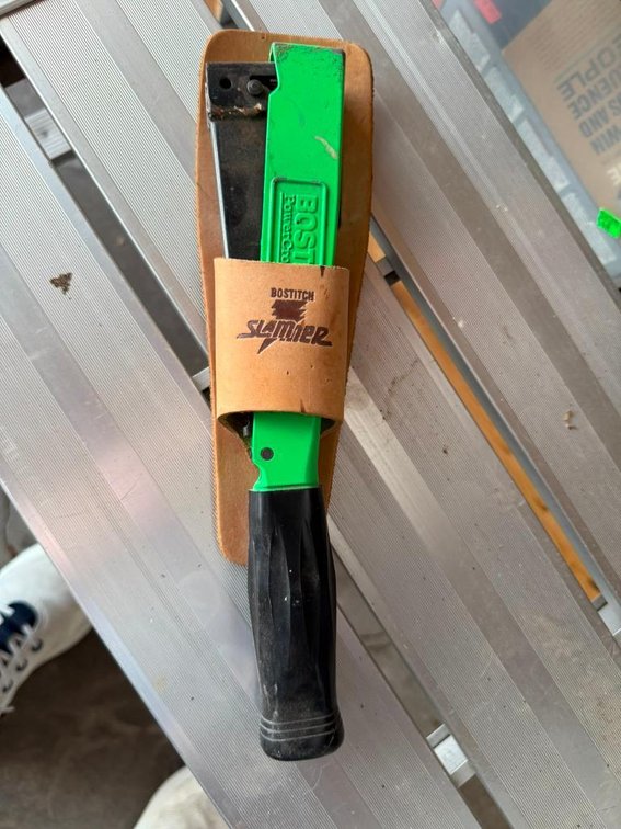 Bostitch Slammer Stapler w/ Leather Holster Case