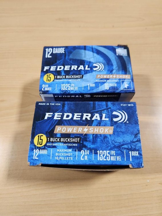 50 Rounds, 2 Boxes, Federal 12 Gauge Shotgun Shells