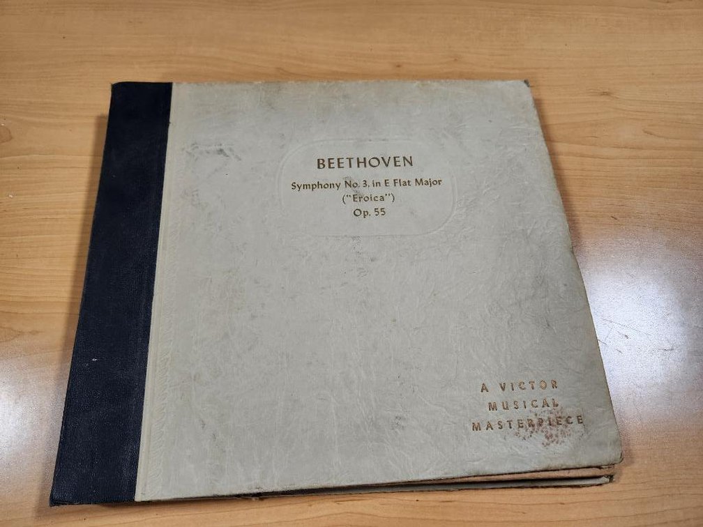 Beethoven Symphony NO. 3 in E Flat Major Eroica Op. 55, 78rpm Record Set