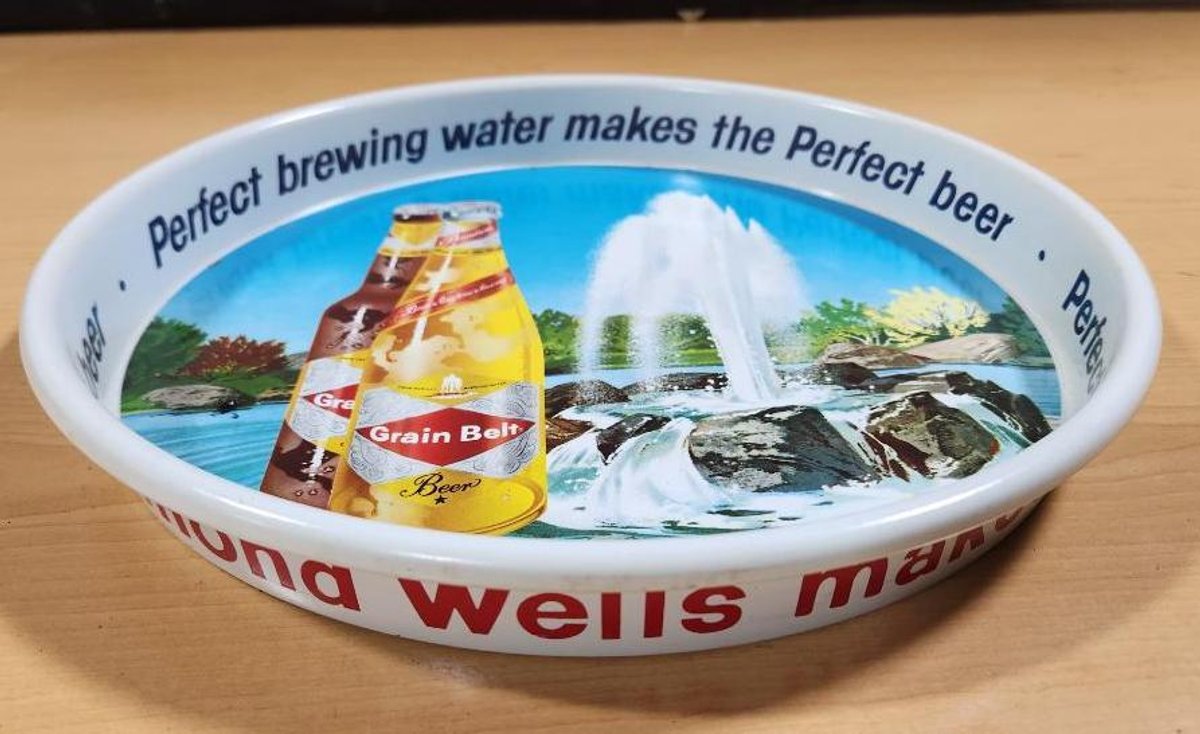 NOS Grain Belt Beer Advertising Tray