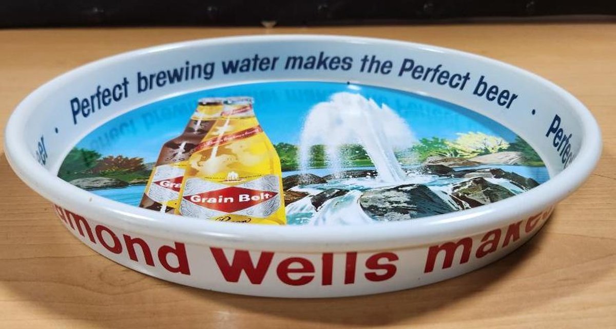 NOS Grain Belt Beer Advertising Tray