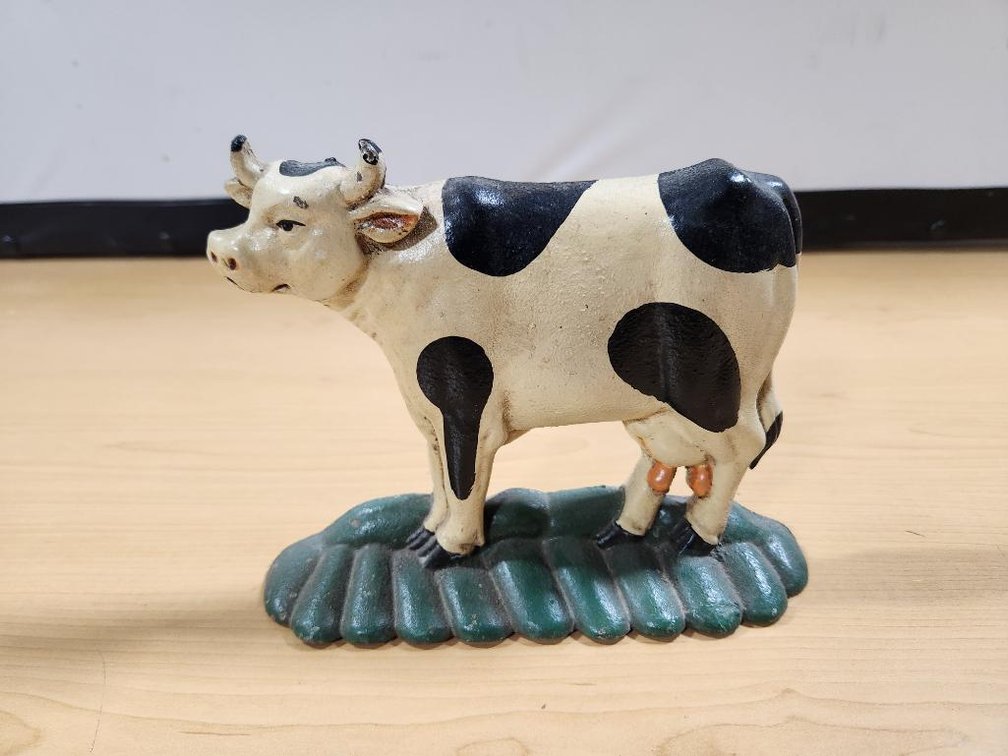 Cast Iron Dairy Cow Door Stop