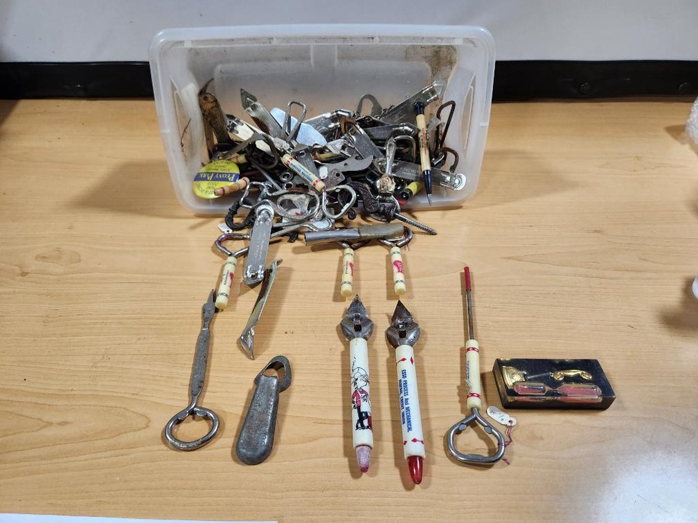Large Group of Beer Advertising Can and Bottle Openers