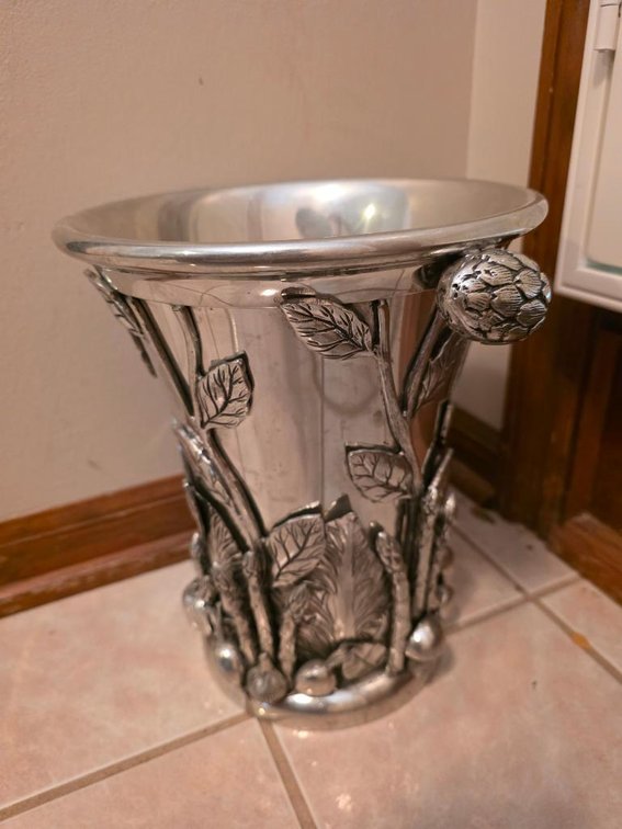 Vintage Cipolla Pewter for Neiman Marcus Champagne Cooler - Heavy
